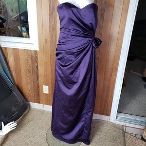 Impression Eggplant Sleeveless Formal Dress
